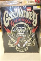 Gas Monkey Garage Metal Sign 12.5x16