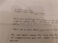 Vintage Letter Napkins