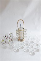 Collection of Wine & Decanter Glass Shot Set