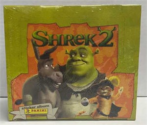 New And Sealed Panini Shrek 2 Sticker Album