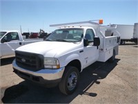 2004 Ford F450 4x4 Flatbed Truck