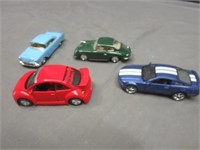 Diecast Cars w/ Pull Back Racing Action