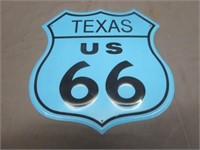 ~ Texas Route 66 Metal Sign