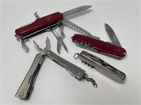 Multiple Multi Tool Knives
