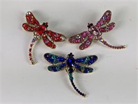 (3) Dragonfly Brooch