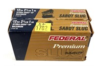 x2- Boxes of 12 Ga. 2.75" Federal Premium sabot