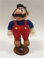 Vintage 1989 Nintendo Mario Bros Doll On Display