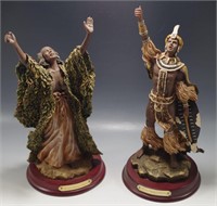 2 AFRICAN LEGACY COLECTION FIGURES SET