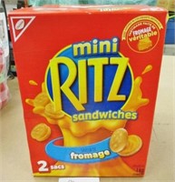 2 BIG 1Kg Boxes Mini Ritz Cheese Sandwich Crackers