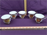 Lot of 5 Hammersley Tea Cups