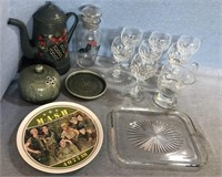 Country Kitchen Lot Includes Set Of 7 Crystal