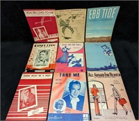 9 Vintage Classic Music Sheet Music All Aboard For