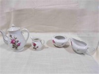 Vintage Tea Pitcher/creamer, Dusty Rose