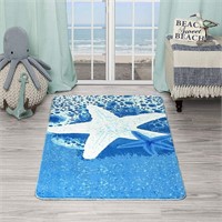 Star Fish Nursery Rug 55"x31.5" in Multicolor