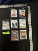 Lot of 7 Baseball Autographed Cards