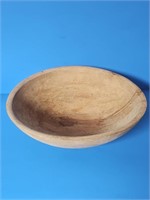 NICE VINTAGE WOODEN BREAD BOWL-GREAT PATINO