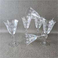 Morgantown Mayfair Water / Wine Glasses