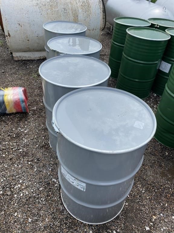 Gray Metal Barrels