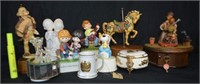 (10 PCS) ASSORTED MUSIC BOXES - SNOOPY, PRECIOUS