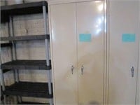 2-door metal storage unit
