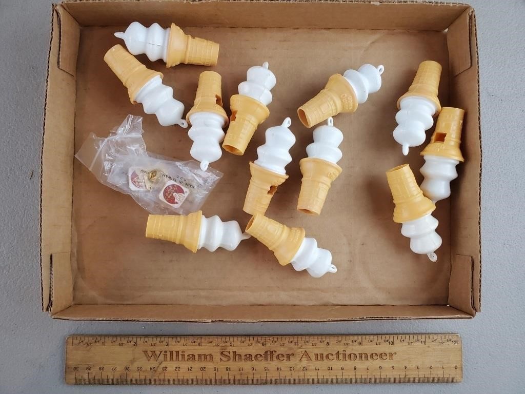 Dairy Queen Ice Cream Cone Whistles & Pins