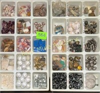 Stones, earrings, pendants, misc