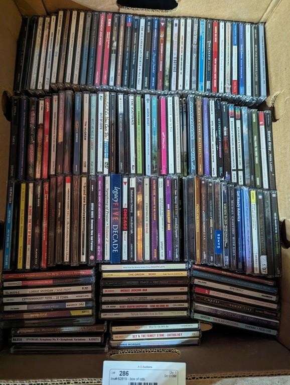 box of cds