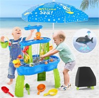 $70 Water Table for Toddlers 1-3 3-5 with Umbrella