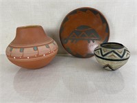 Contemporary SW Native American Pottery Items