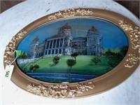 Reverse Painting of Iowa State Capitol