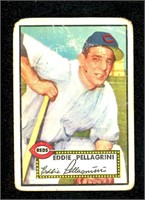 1952 TOPPS BASEBALL # 405 EDDIE PELLAGRINI HIGH #