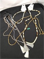 Glass bead crystal necklaces & bracelets