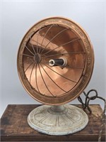 Antique Copper Radiant Heater Works Well