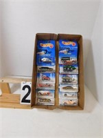 12 Hot Wheels Includes Police Helicopter