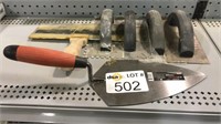 Assorted Concrete Hand Trowels,