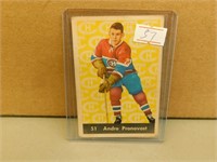 1961 Parkhurst Andre Pronovost #51 Card