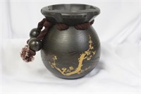 A Wood Oriental Vase