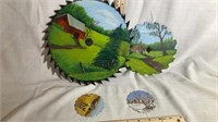Painted Saw Blades (4)