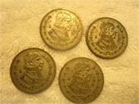 Four 1961 Pesos