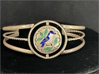 QUINTON QUAM HUMMINGBIRD INLAY BRACELET