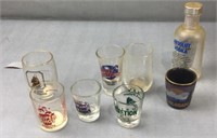 8 shot glasses/ other drinking cups