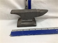 Cast Iron Anvil, Paperweight?, 6 1/4”L, 2 1/2”T