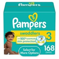 Pampers Swaddlers Diapers  Size 3  168 Count