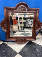 * Wood Framed Mirror