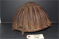 Early 20th Century Bamboo Cane Helmet