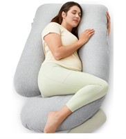 Gray pregnancy pillow