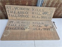 Lot of 2 vintage wood Tallassee pieces