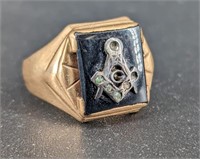 Men's 10K Gold Masonic Ring