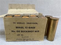 (12) Rnds 12 Gauge, Brass 00 Buck, M19
