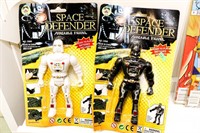 (2) Space Defenders Poseable Figures